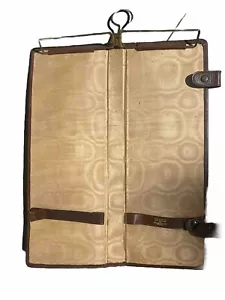Peal & Co Vintage Leather Tie Travel Case quality English leather luggage - Picture 1 of 13