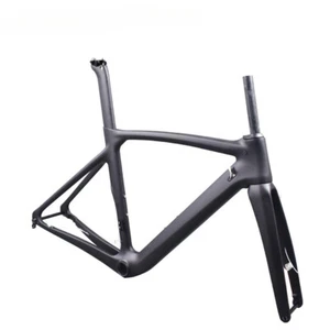 700C Carbon Fiber Road Bike Frame Disc Brake Thru Axle 142*12MM Bicycle Frame - Picture 1 of 44