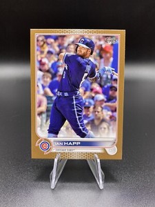 Ian Happ 2022 Topps Series 1 Gold Parallel #'d/2022 Chicago Cubs