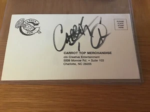 Carrot Top Comedian Scott Thompson Autograph - Signed Official CT envelope ๐ฅ๐ฅ - Picture 1 of 4