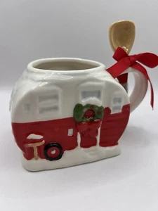 Remolque de viaje cámper autocaravana 18,9 oz café té chocolate caliente taza taza cuchara NUEVO - Imagen 1 de 5