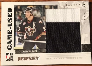 2007-08 ITG Heroes & Prospects Jerseys Karl Alzner #GUJ-05 Calgary Hitmen - Picture 1 of 2