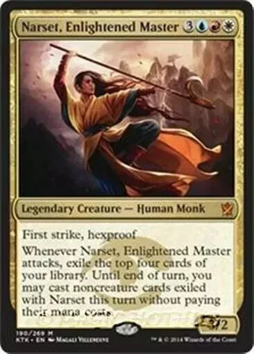 NARSET, ENLIGHTENED MASTER Khans of Tarkir MTG Gold Creature — Monk Mythic Rare - Image 1 of 1