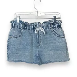 Wild Fable High Waisted Cut Off Denim Jean Shorts with Drawstring Size medium - Picture 1 of 8