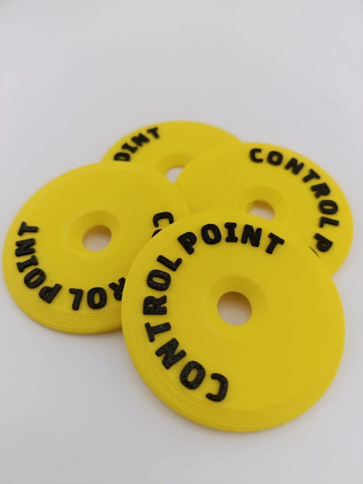 PROTEX MX Yellow Survey Road Marker Disc – Plastic – Compatible with Leica, Trimble, Topco
