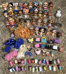 LOL Surprise Dolls Lot Huge Plus Accessories Babies Handbags Cups Bottles - Picture 1 of 10