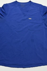 FIGS Catarina One Pocket Scrub Top FW1000 Blue Womens Large L - Picture 1 of 6