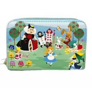 Loungefly Disney Alice in Wonderland Chibi Characters Zipper Wallet Exclusive - Picture 1 of 3