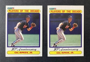 CAL RIPKEN RIPKIN JR. 1990 Fleer Error & Correct Card #624-You Get Both-P030523G - Picture 1 of 2