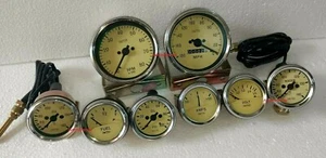 Smiths-52mm-Kit-Temp-Aceite-Combustible-Aceite Temp Voltio +Amplificador + rpm+velómetro 85 mm - Imagen 1 de 3