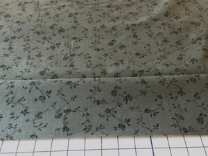Rose Floral Gray Quilt Backing Nice cotton Fabric by yard 108" - Picture 1 of 3