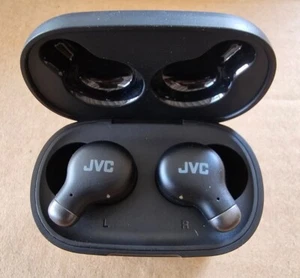 JVC HA-A25T MARSHMELLOW PLUS NOISE CANCELLING WIRELESS HEADPHONES, BLACK. - Picture 1 of 4