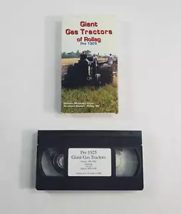 Giant Gas Tractors of Rollag Pre 1925 VHS Tape Western MN Steam Threshers - Imagen 1 de 6