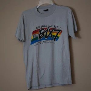 Quad-City Times Bix 7 Race Davenport Iowa Vintage 1986 T-Shirt Rainbow -Medium - Bild 1 von 4
