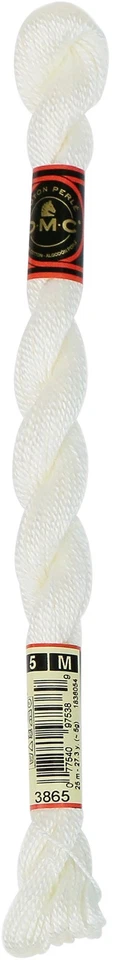 DMC Pearl Cotton Skein Size 5 27.3yd-Winter White - Image 1 of 1