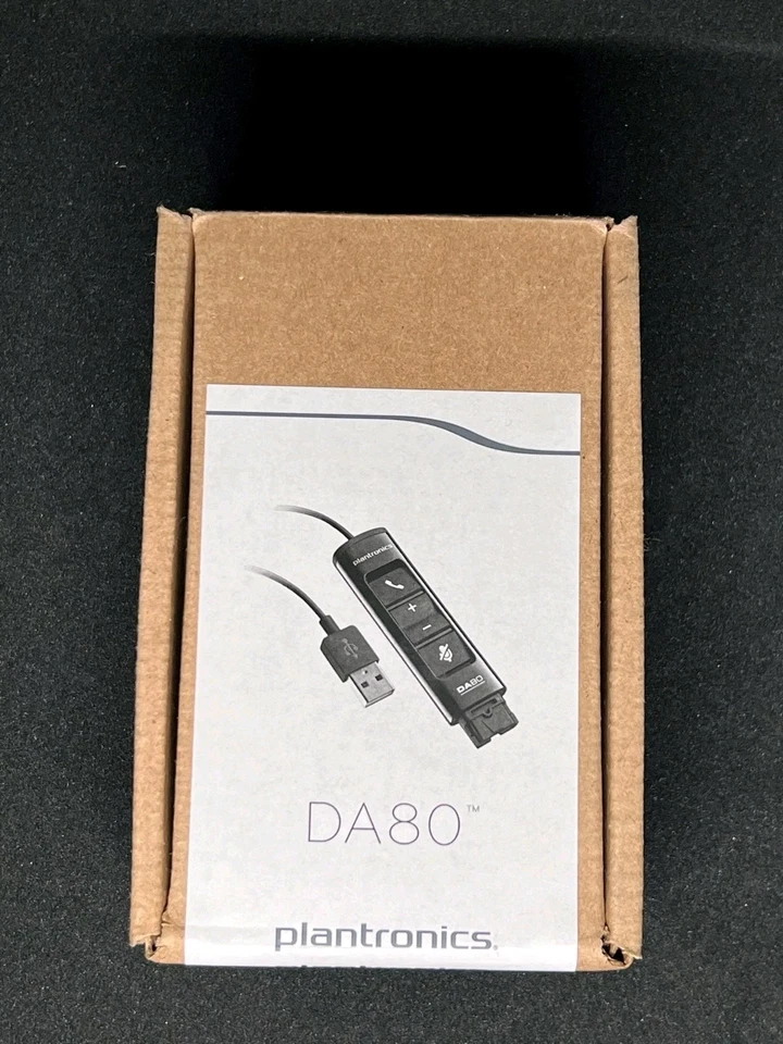 Plantronics DA80 USB Adapter for H & HW series headset to Computer 201852-01 NEW - Image 1 of 4