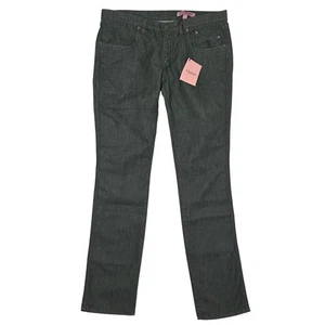 Jeckerson Pants Men's Size 33 Slim Straight Leg Denim Green Italy Golf New - Picture 1 of 6