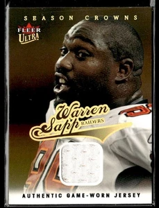 L20,398 - 2004 Ultra Season Crowns Game Used Gold #30 Warren Sapp /99 Jersey - Picture 1 of 2