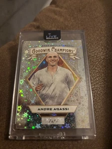 2025 UD Goodwin Champions Andre Agassi Tennis Golden Galaxy #1/1 - Picture 1 of 3