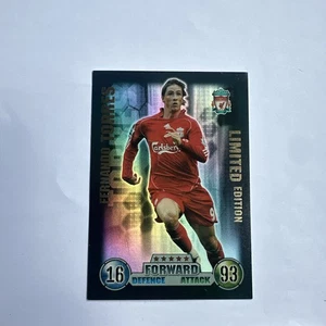 MATCH ATTAX 2007/08 FERNANDO TORRES Liverpool LIMITED EDITION LE6 - Picture 1 of 2