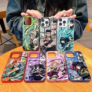 Japanische Anime Demons Slayers Handyhülle für iPhone 15 14 13 12 11 Plus Pro Max - Bild 1 von 36