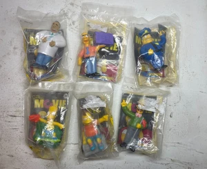 Menge 6 Burger King Simpsons Kinder Mahlzeit Spielzeug Versiegelt Bart MEHR - Bild 1 von 1