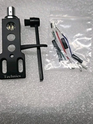 Technics Style SL-1200 MK2 Headshell Black Free Shipping.  Includes Free Brush - Image 1 of 2