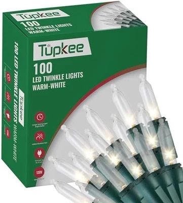 Christmas LED Random Twinkle Lights - 16 of 100 Lights Twinkle - 100 LED Bulbs - Image 1 of 4