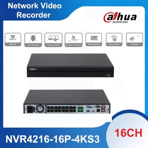 Grabadora de video en red AI Dahua 16CH 16PoE NVR NVR4216-16P-4KS3 seguridad 12 MP - Imagen 1 de 6