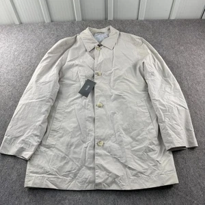 Hugo Boss Jacket Mens Large Beige Raincoat Oversized Centro Coat Size 50 New - Picture 1 of 13