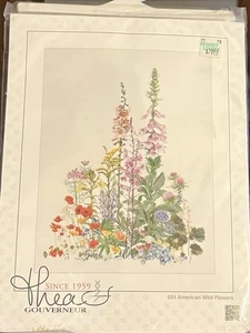 Thea Gouverneur Amerikanische Wildblumen gezählt Kreuzstich Set 554 - Bild 1 von 2