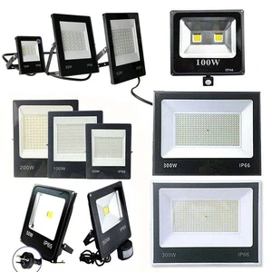 LED Flood Light 10W-300W Spotlights Cool/Warm White Garden Waterproof Floodlight - Picture 1 of 24
