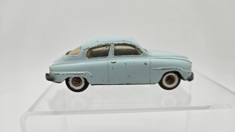 TEKNO (DENMARK) #827 SAAB 96  1:43 Scale Diecast Car Collectible Vtg Blue Rare - Image 1 of 4