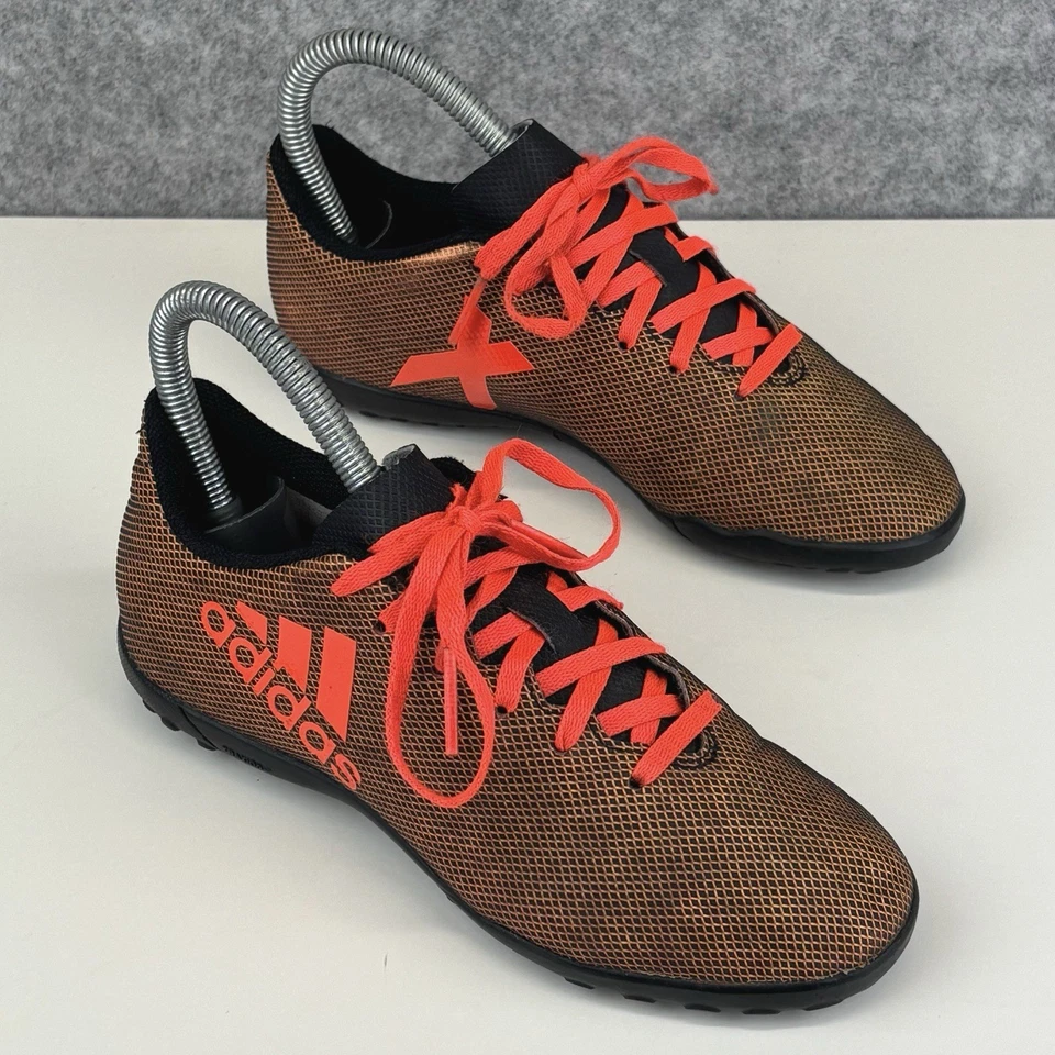 Adidas X 17.4 TF Astro Trainers UK2 boys Core Black/Solar Red/Solar Orange - Image 1 of 4