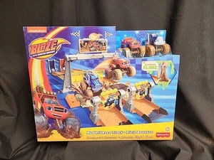 Blaze And The Monster Machines Mud Pit Race Cars Track Playset Crusher NEW - Picture 1 of 6