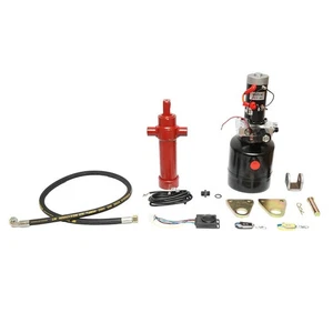 KIT CILINDRO IDRAULICO PER RIBALTABILE 2 ton con telecomando wireless 12V 1,2Kw - Foto 1 di 1