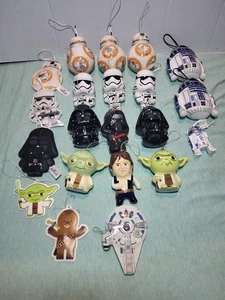 Lotto Ornamenti Natalizi Personaggi Star Wars La maggior parte sono segni distintivi - Foto 1 di 14