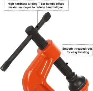 12 Pack C Clamp, Small C Clamps 1 Inch, 800lbs Load Limit, 1/12" Jaw Opening ... - Picture 1 of 12