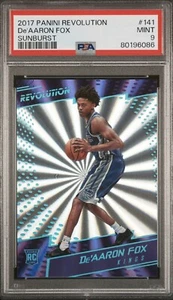 2017 Panini Revolution De'Aaron Fox Rookie Sunburst /75 Kings RC PSA 9 - Bild 1 von 2