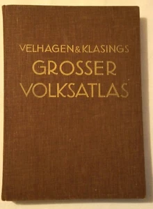 Großer Volksatlas - von Velhagen & Klasings - Jubiläumswerk von 1938 - Bild 1 von 8