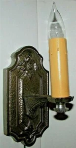 Gehämmerter Eisen Kandelaber Wandleuchter ARTCRAFT Leuchte neu verkabelt antik Leuchte - Bild 1 von 1