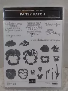 (Retired) Stampin' Up "Pansy Patch" Stamp and Die Bundle - Picture 1 of 2