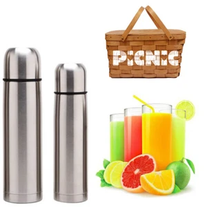Thermos Métal Bouteille Porte Boissons Chaud Froid Thermique Camping FT 228 - Picture 1 of 1