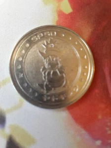 1998 Pokemon Slowking Meiji Silver Battle Coin Japanese Lightly Played Vintage - Picture 1 of 2