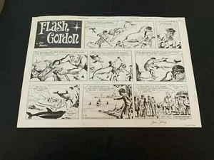 FLASH GORDON Original Sunday Strip de Dan Barry 6 de septiembre de 1970 - Imagen 1 de 6