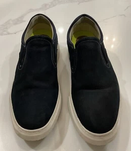 Florsheim Herren Marineblau Leder Premier PT Slipper Schuhe 14355 410 Gr. 11,5 M - EUC - Bild 1 von 7