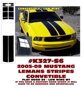 K327 2005-09 MUSTANG LEMANS STRIPE - CONVERTIBLE - LOW WING - DEALER STYLE - Bild 1 von 2