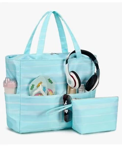 LOIDOU Large Tote Beach Bag Waterproof Sandproof Beach Pool bag - Picture 1 of 9