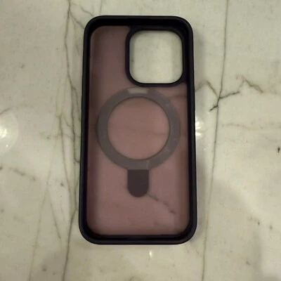 CASEKOO iPhone 14 Pro Case with Magnetic Invisible Stand Shockproof Ring Purple - Image 1 of 4