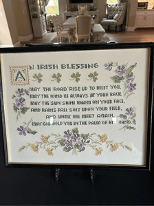 IRISH BLESSING Vintage Sampler - Bild 1 von 7